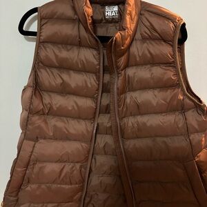 32 Degrees Chocolate/ bronze Puffer Vest